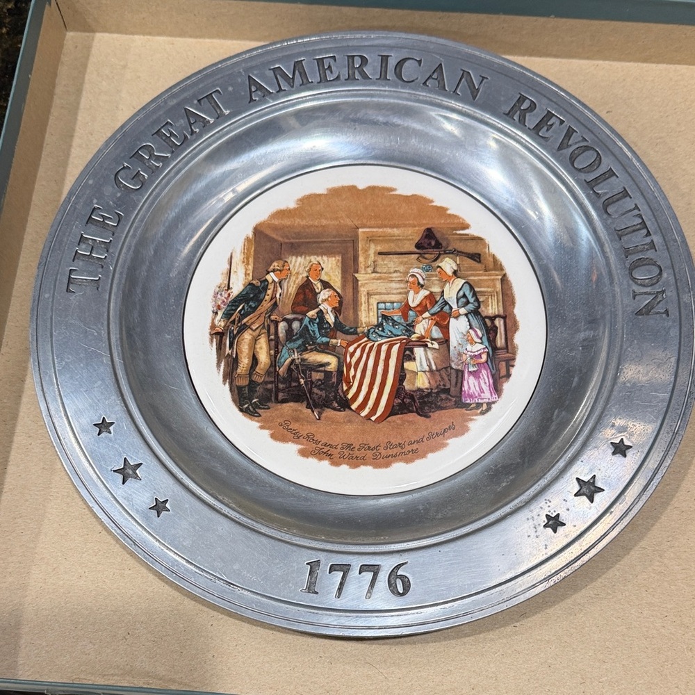 Lenox Silver and Brown Great American Revolution Wall Art